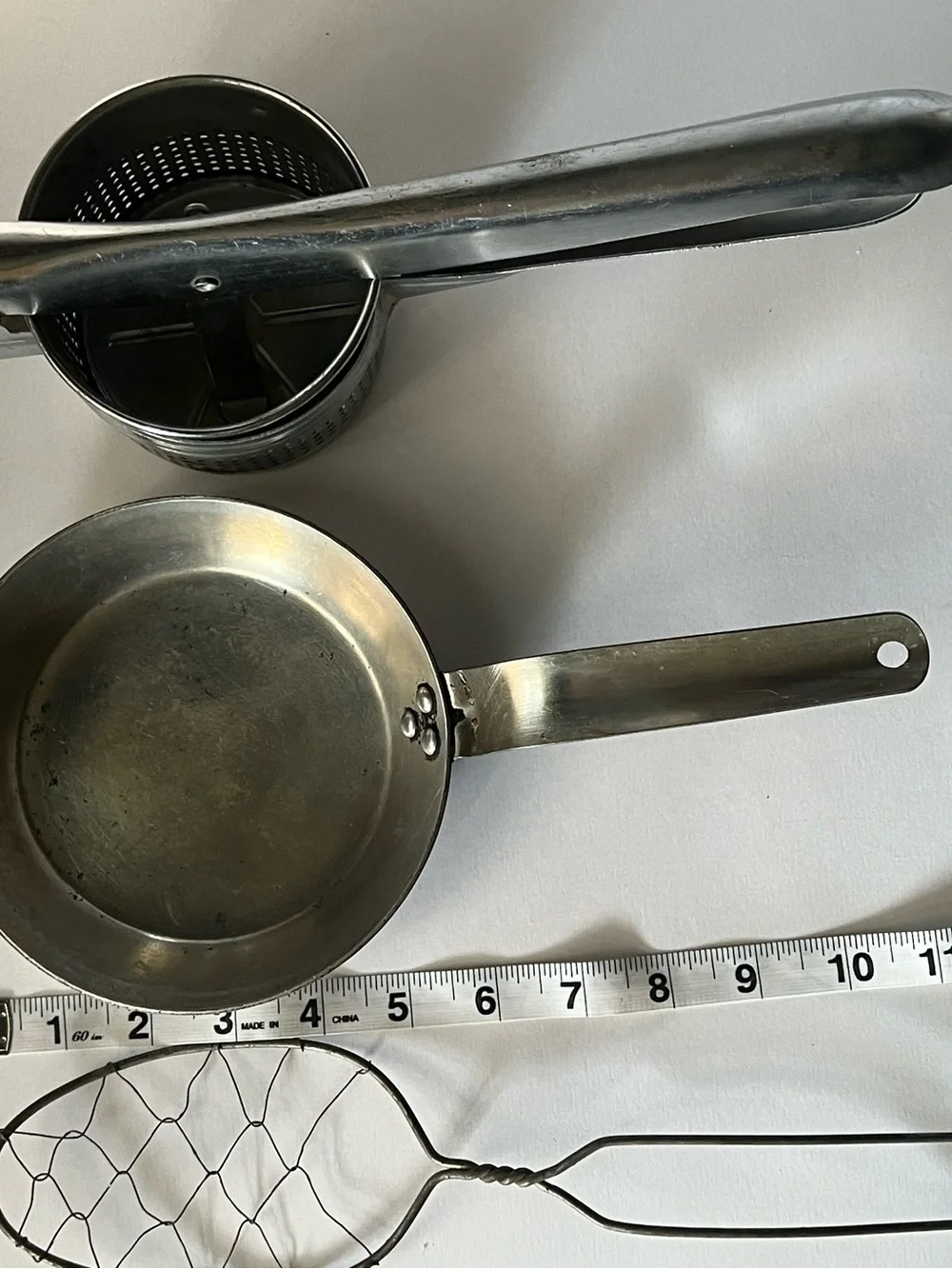 Set of three vintage Aluminum Kitchen Tool Set
